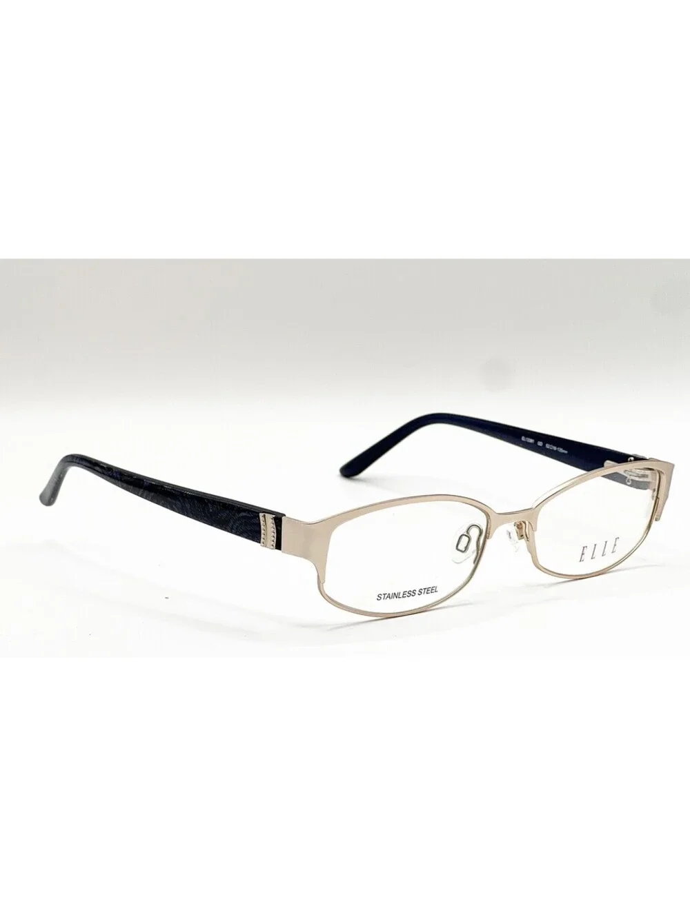 Elle EL13381 GD Gold Rectangle Authentic Eyeglass Frames 52-16-135